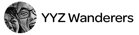 YYZ Wanderers logo in greyscale