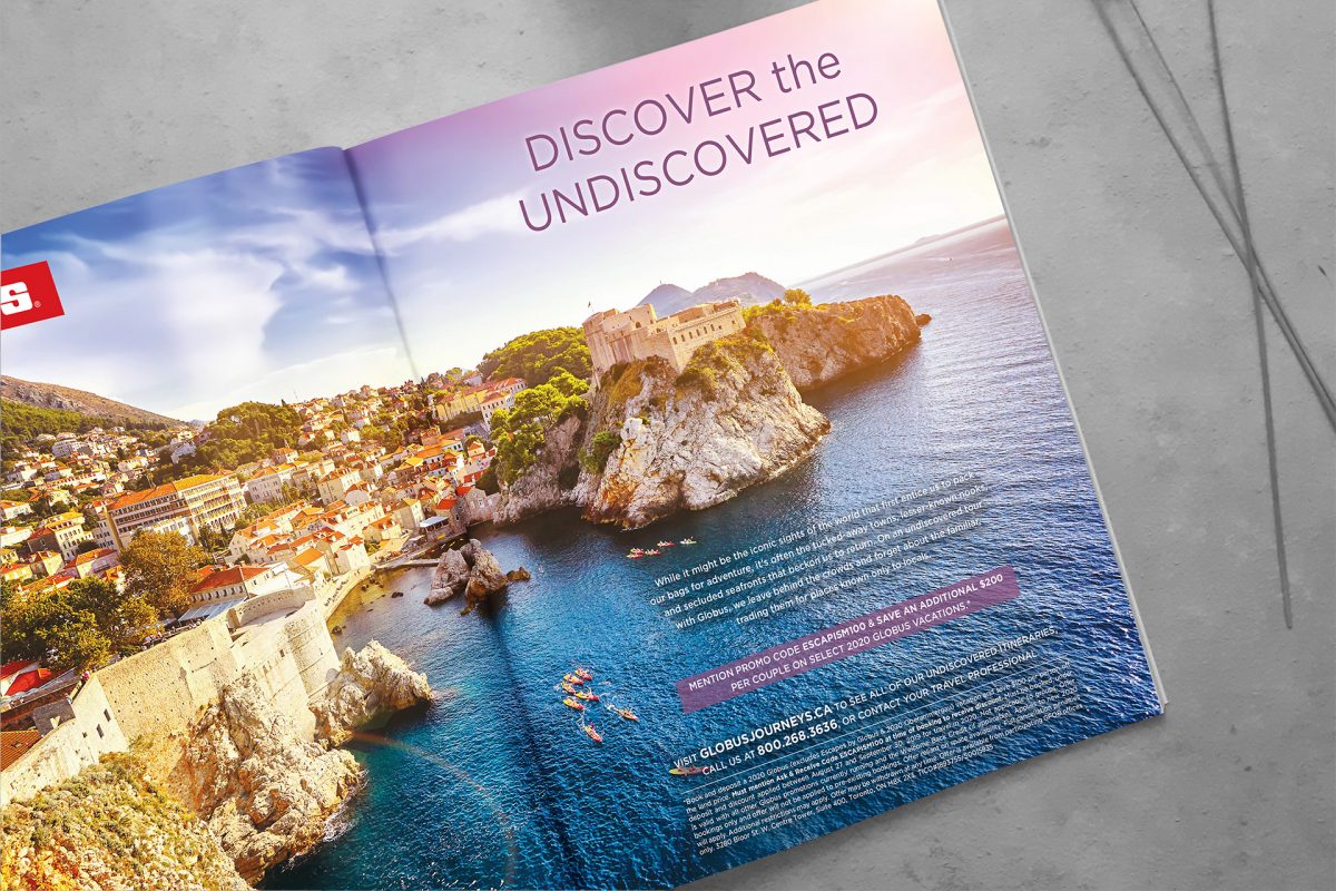 Globus Escapism Magazine Ad
