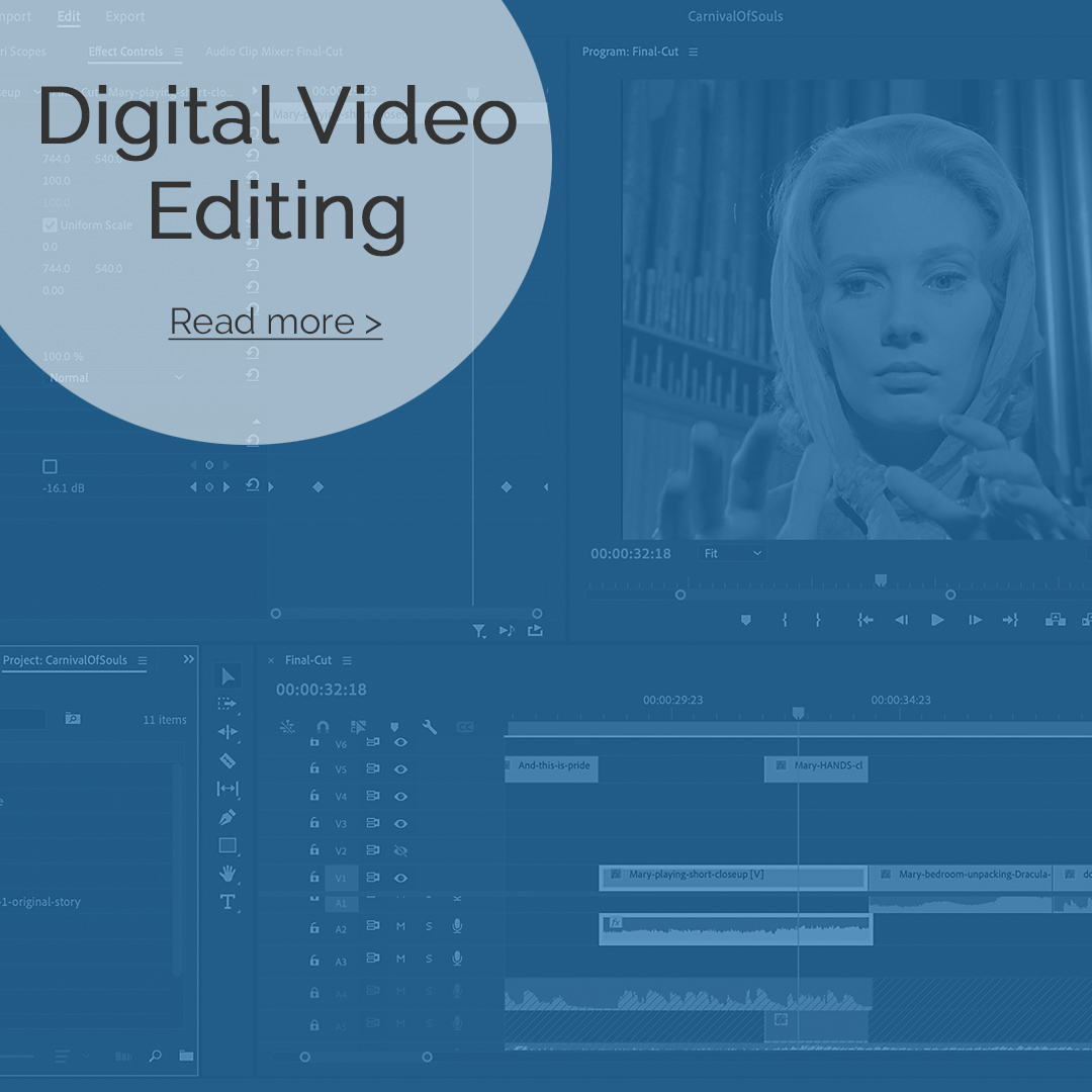 Digital Video Editing home page image