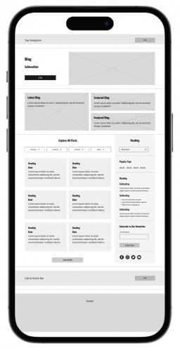 Blog Landing Page
