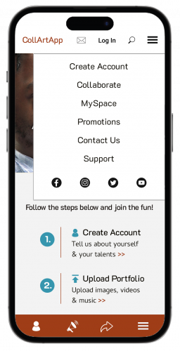 Wireframe-Mobile-design-home-menu open